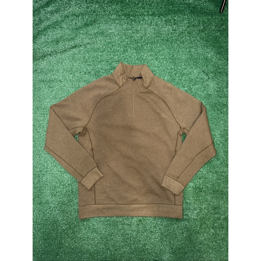 VRST Men's Recharge Pebble 1/4 Zip‎ Pullover Brown Spice Heather Medium